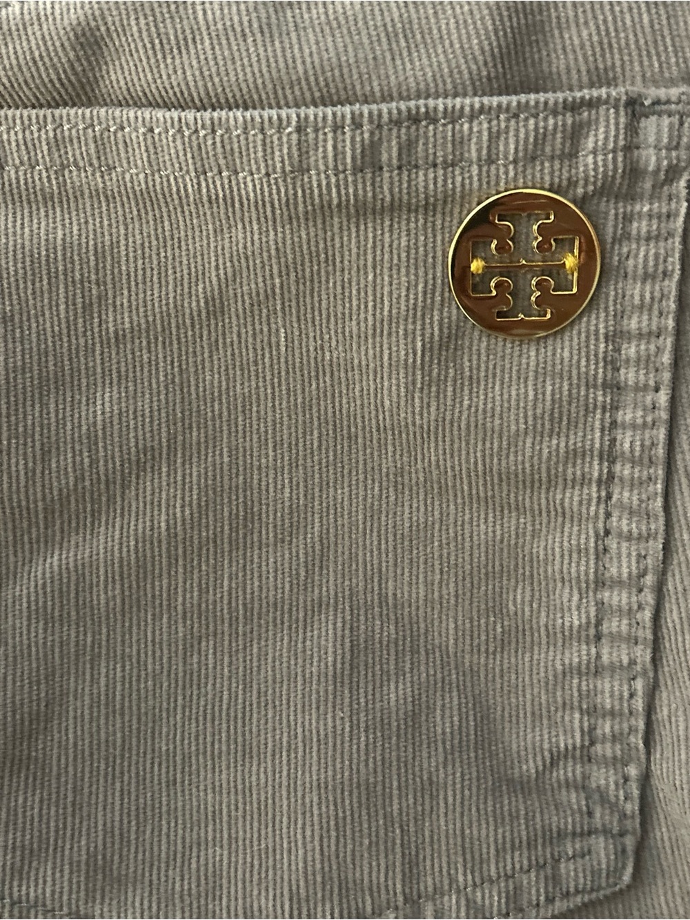 Tory Burch Corduroy Super Skinny Charcoal Jeans 29 - Picture 3 of 6